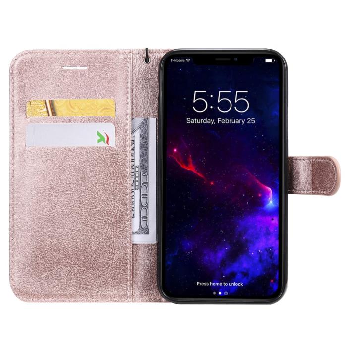 Bild 4,  iPhone 11 - Plånboksfodral - Roséguld - Teknikhallen.se