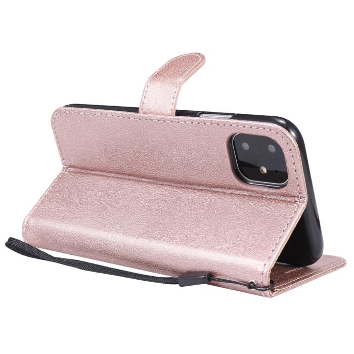 Bild 5,  iPhone 11 - Plånboksfodral - Roséguld - Teknikhallen.se