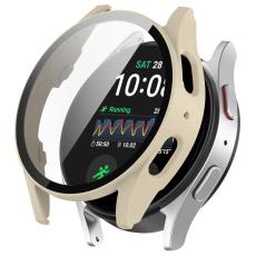  Galaxy Watch 7 40 mm Skal Med Sk&auml;rmskydd Beige - Teknikhallen.se
