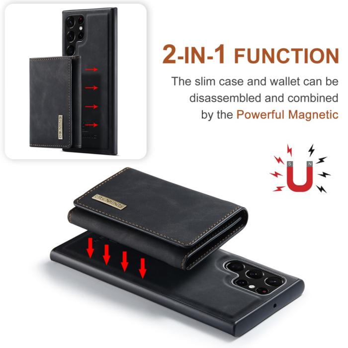 Bild 6, DG.MING DG.MING Galaxy S24 Ultra Skal 2in1 Magnetisk Avtagbart Kortfack - Teknikhallen.se