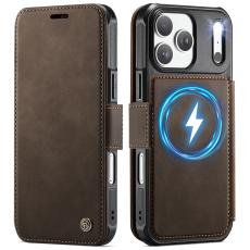 CASEME CASEME iPhone 17 Pro Skal RFID Pl&aring;nbok Brun - Teknikhallen.se