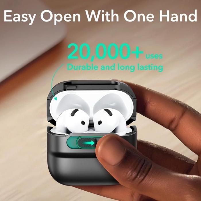 Bild 5, ESR ESR AirPods 4 Skal MagSafe Pulse HaloLock Svart - Teknikhallen.se