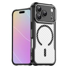  iPhone 17 Pro Skal MagSafe Kolfiber Textur Svart - Teknikhallen.se