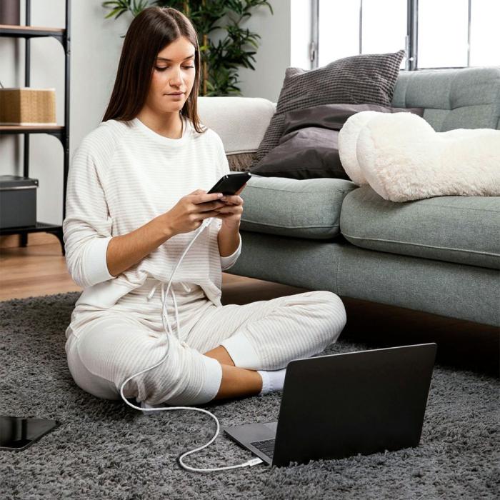 Bild 6, Tech-Protect Tech-Protect 2m 60W/3A PD USB-C-USB-C Kabel UltraBoost - Teknikhallen.se