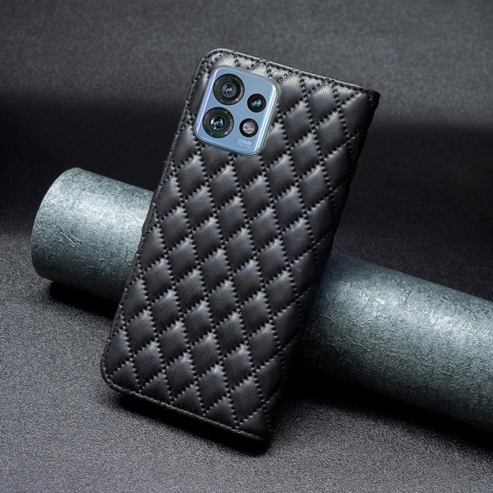 Bild 6,  Motorola Edge 40 Pro 5G Fodral Diamond Läder Svart - Teknikhallen.se