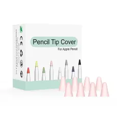  8-PACK Apple Pencil 1/2/Pro Spetsskydd / Tip Cover Rosa - Teknikhallen.se