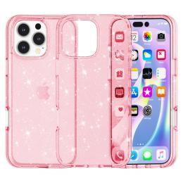  iPhone 16 Pro Skal Glitter Rosa - Teknikhallen.se