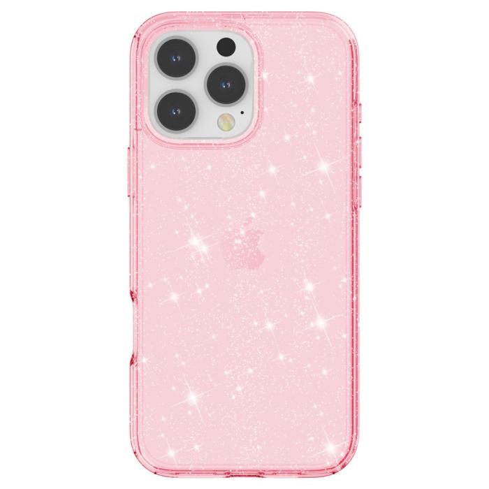 Bild 3,  iPhone 16 Pro Skal Glitter Rosa - Teknikhallen.se