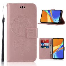  Xiaomi Redmi 9C Fodral Owl Dream Catcher Ros&eacute;guld - Teknikhallen.se