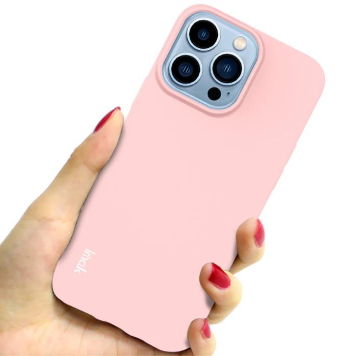 Bild 4, IMAK IMAK iPhone 13 Pro Max Skal Skin Touch TPU Ljus Rosa - Teknikhallen.se