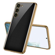 GKK GKK Galaxy S24 Plus Skal H&auml;rdat Glas Electroplate Kolfiber - Teknikhallen.se