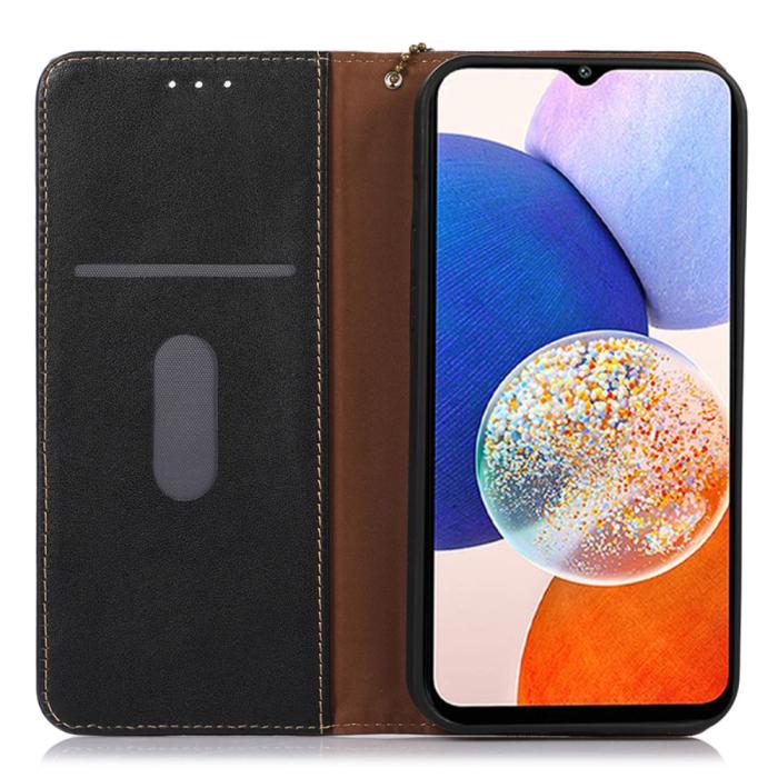 Bild 2, KHAZNEH KHAZNEH Galaxy S24 Ultra Fodral Flip RFID Äkta Läder Svart - Teknikhallen.se