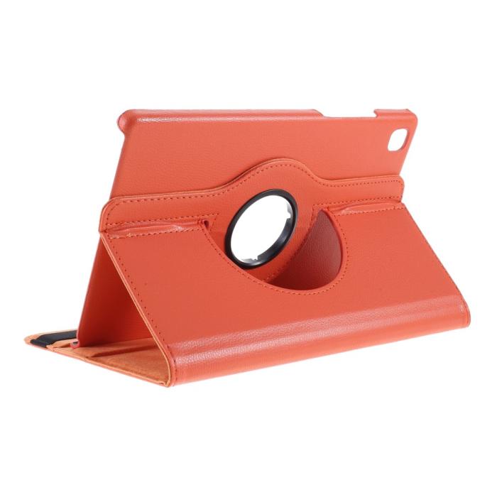 Bild 2,  Samsung Galaxy Tab A7 10.4 Fodral 360° Rotation Orange - Teknikhallen.se