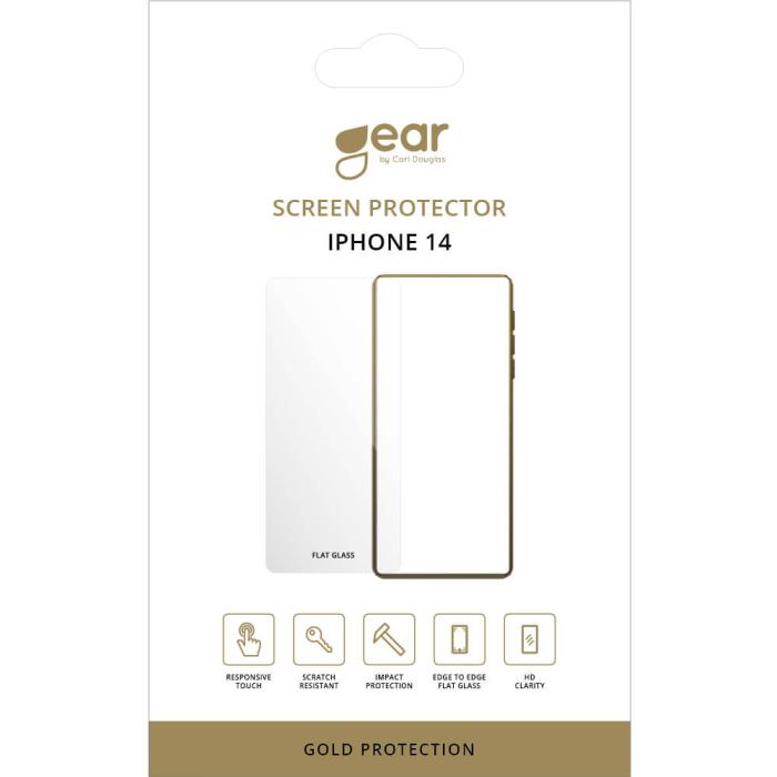 Bild 2, Gear GEAR iPhone 14 Skärmskydd 2.5D Heltäckande Härdat Glas - Teknikhallen.se