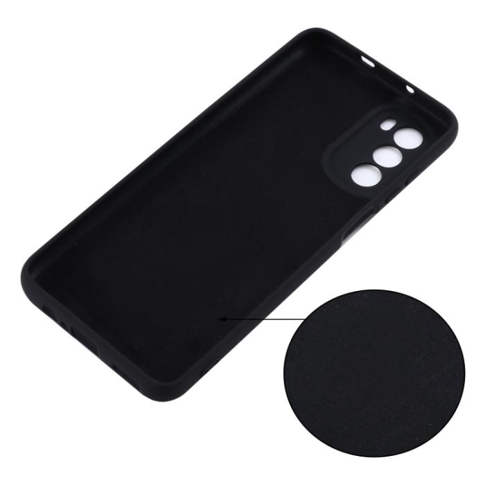 Bild 5,  Motorola Moto G52/G82 Skal Liquid Silikon Svart - Teknikhallen.se