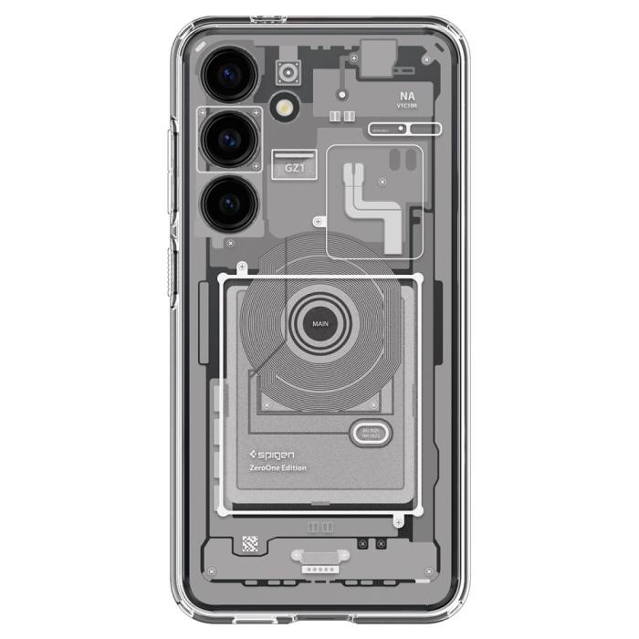 Bild 2, Spigen Spigen Galaxy S24 Skal Ultra Hybrid Zero One White - Teknikhallen.se