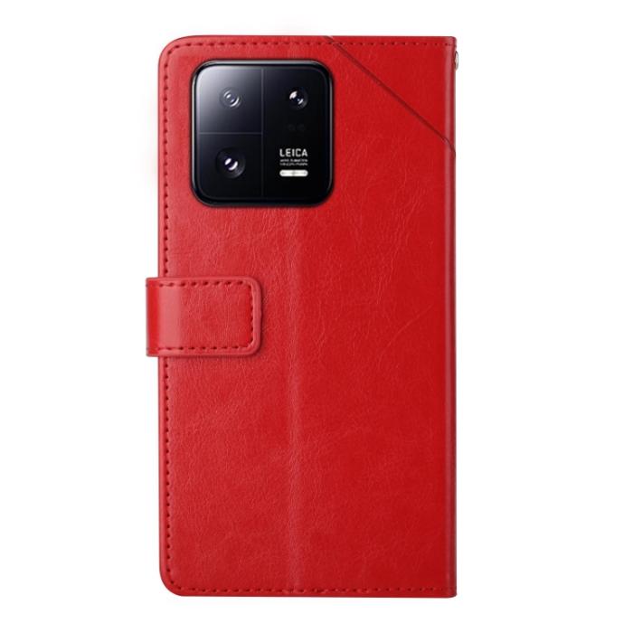 Bild 3,  Xiaomi 13 5G Fodral Y-Design Läder Röd - Teknikhallen.se