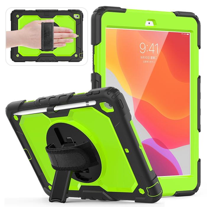 Bild 2,  iPad 10.2 2019/2020/2021 Skal 360° Kickstand Med Strap - Teknikhallen.se