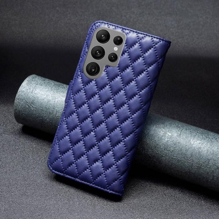 Bild 5,  Samsung Galaxy S23 Ultra Fodral Diamond Textur Blå - Teknikhallen.se