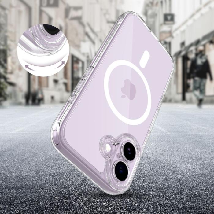 Bild 6, Tech-Protect Tech-Protect iPhone 17 Skal MagSafe MagPeak Clear - Teknikhallen.se
