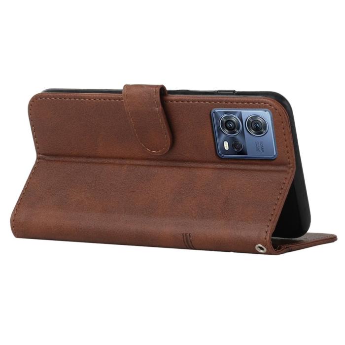 Bild 3,  Motorola Edge 30 Fusion 5G Fodral Läder Brun - Teknikhallen.se