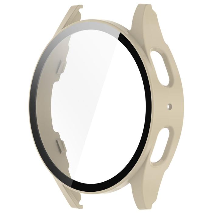 Bild 2,  Galaxy Watch 7 40 mm Skal Med Skärmskydd Beige - Teknikhallen.se
