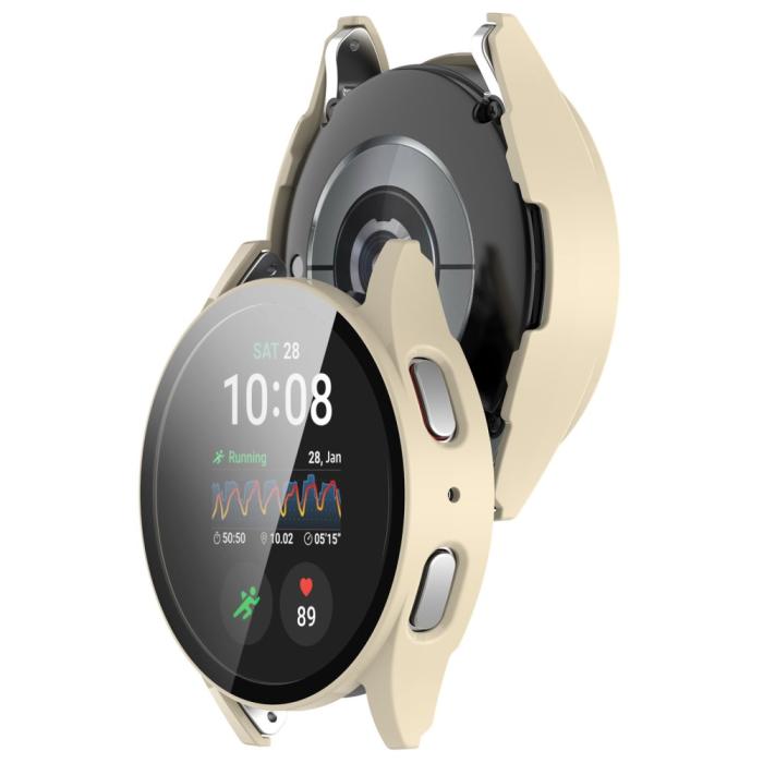 Bild 6,  Galaxy Watch 7 40 mm Skal Med Skärmskydd Beige - Teknikhallen.se