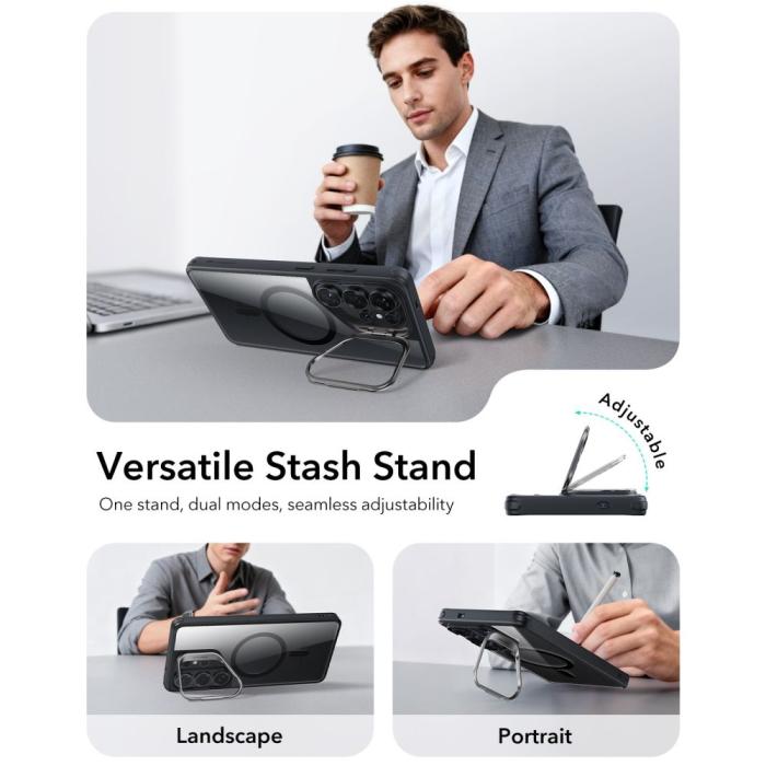 Bild 3, ESR ESR Samsung Galaxy S26 Ultra Skal MagSafe Classic Hybrid Kickstand - Teknikhallen.se