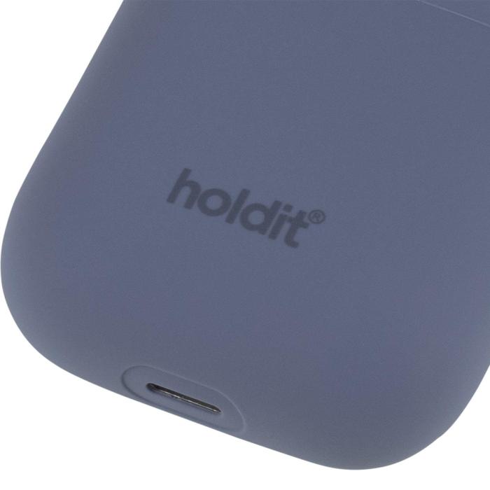 Bild 3, holdit holdit AirPods Nygård Skal Silikon Pacific Blue - Teknikhallen.se