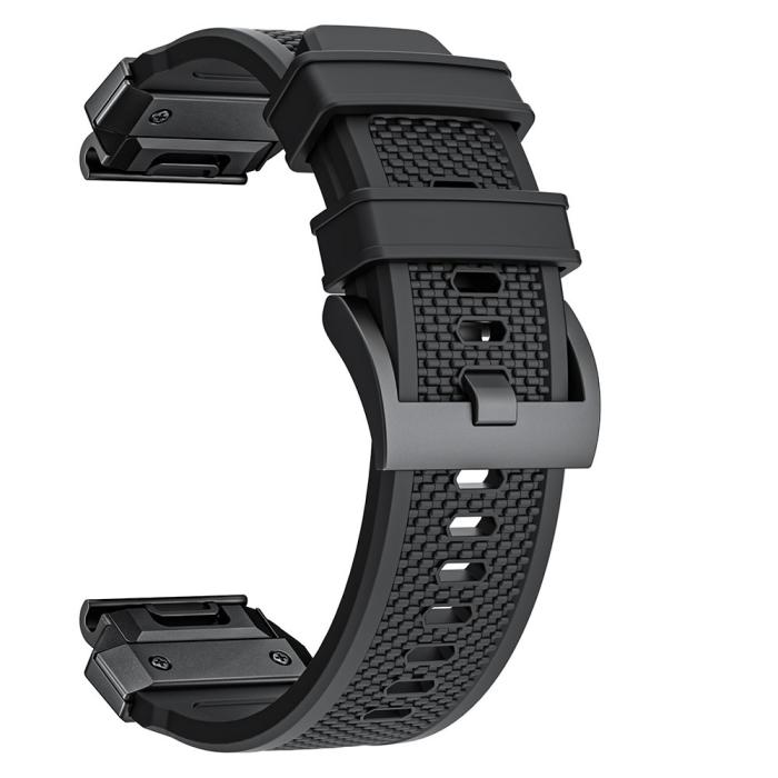 Bild 2,  Fenix 5/5X/6X/7X 26 mm Klockarmband Robust Svart - Teknikhallen.se