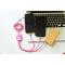Squishmallows Squishmallows Laddningskabel 1,2m 3in1 USB-C/Micro/Lightning Lola - Teknikhallen.se