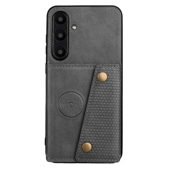 Bild 2,  Galaxy A56 5G/A36 5G Skal Läder Med Kortfack Och Magnet - Teknikhallen.se