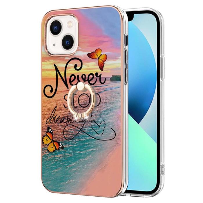 Bild 2,  iPhone 15 Skal Marmor Ring Never Stop Dreaming - Teknikhallen.se