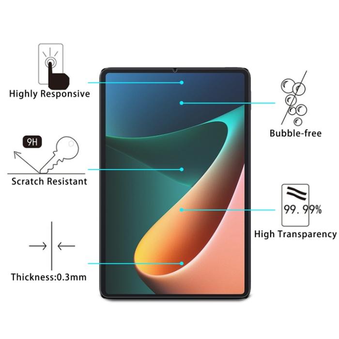 Bild 3,  Xiaomi Pad 5 2-PACK Skärmskydd Härdat Glas Transparent - Teknikhallen.se
