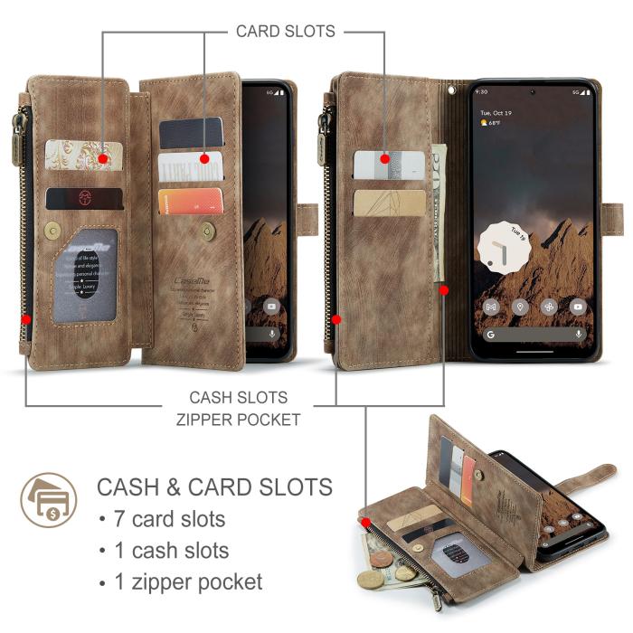 Bild 3, CASEME CASEME Google Pixel 11 / 11 Pro Fodral Multifunktionell Med Kortfack - Teknikhallen.se