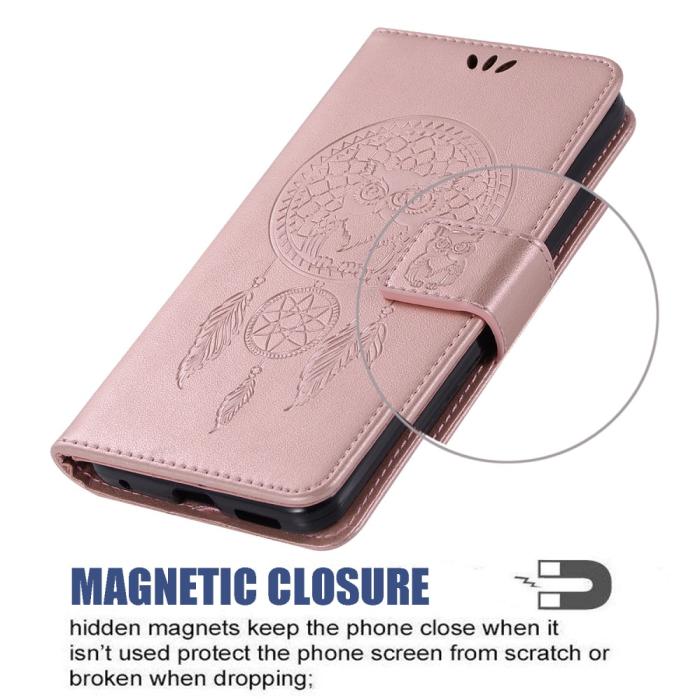 Bild 5,  Xiaomi Redmi 9C Fodral Owl Dream Catcher Roséguld - Teknikhallen.se