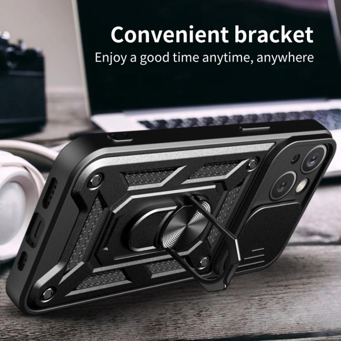 Bild 6,  iPhone 15 Plus Skal CamShield Hybrid Ring Blå - Teknikhallen.se
