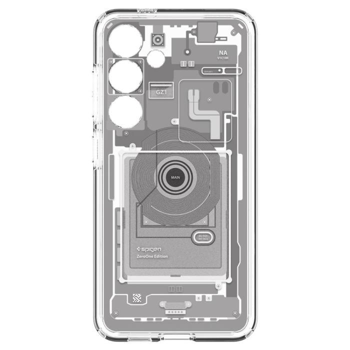 Bild 3, Spigen Spigen Galaxy S24 Skal Ultra Hybrid Zero One White - Teknikhallen.se