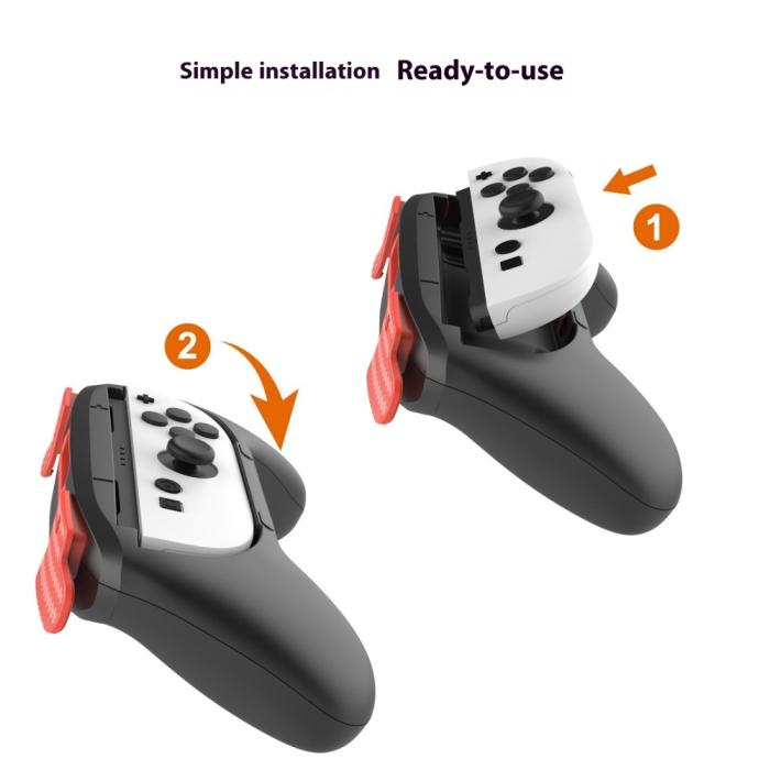 Bild 2, PGTECH PGTECH 2 st Nintendo Switch 2 Joy-Con Grip Svart - Teknikhallen.se