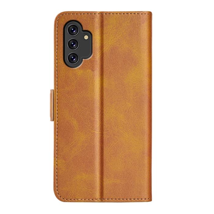 Bild 3,  Samsung Galaxy A13 4G Fodral Magnetisk Stängning Brun - Teknikhallen.se