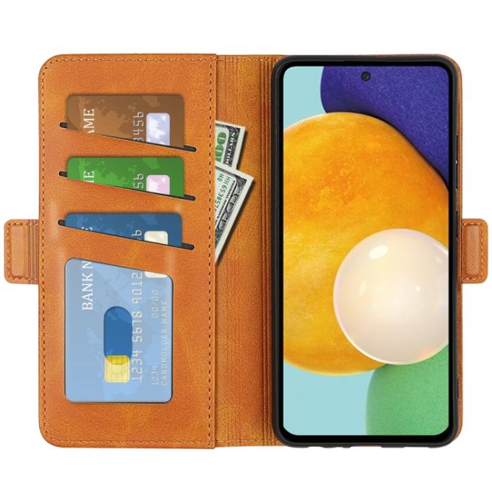 Bild 4,  Samsung Galaxy A13 4G Fodral Magnetisk Stängning Brun - Teknikhallen.se