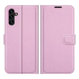  Samsung Galaxy A04s / A13 5G Fodral Litchi Läder Ljus Rosa - Teknikhallen.se