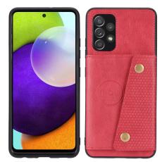  Samsung Galaxy A23 5G Skal Med Kortfack Och Magnet R&ouml;d - Teknikhallen.se