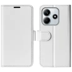  Xiaomi Redmi Note 14 4G Fodral Crazy Horse L&auml;der Vit - Teknikhallen.se