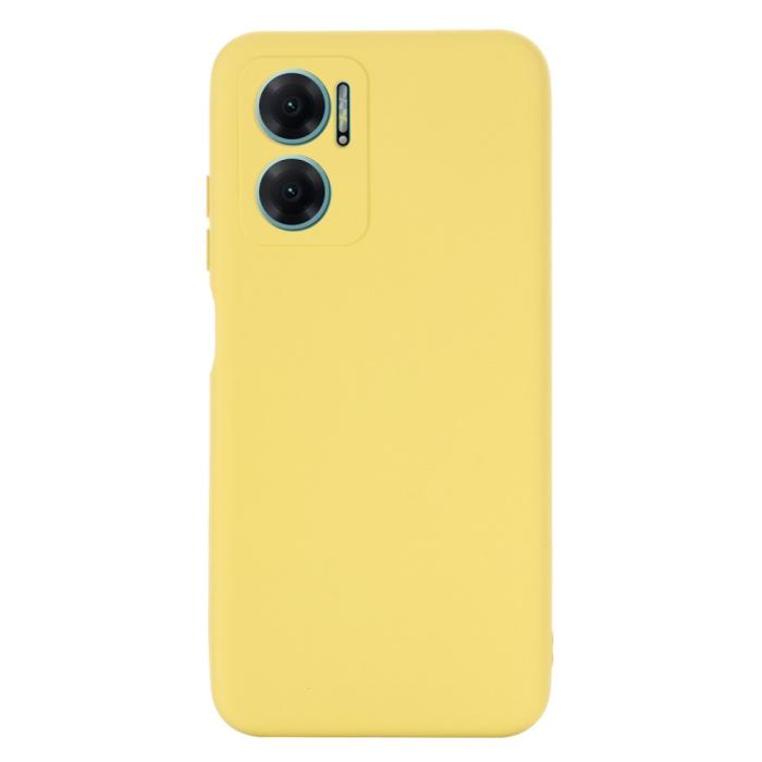 Bild 3,  Xiaomi Redmi 10 5G Skal Liquid Silikon Gul - Teknikhallen.se