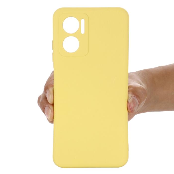Bild 5,  Xiaomi Redmi 10 5G Skal Liquid Silikon Gul - Teknikhallen.se