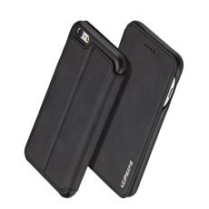 LC.IMEEKE iPhone 6/6S - LC.IMEEKE Retro L&auml;der Fodral - Svart - Teknikhallen.se