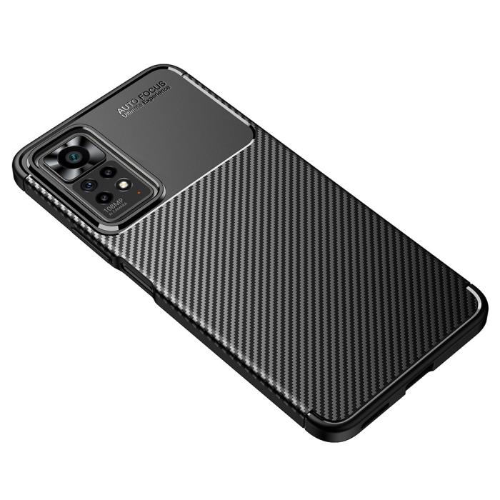 Bild 2,  Xiaomi Redmi Note 11 Pro 5G Skal Kolfiber Textur Svart - Teknikhallen.se