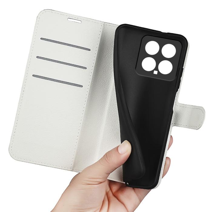 Bild 4,  Xiaomi 14 Fodral Litchi Läder Vit - Teknikhallen.se