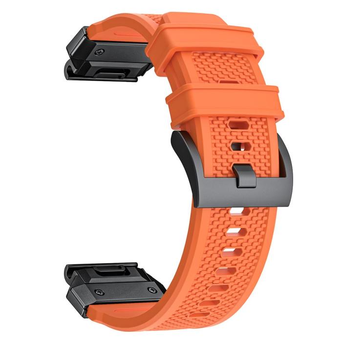 Bild 2,  Fenix 5/5X/6X/7X 26 mm Klockarmband Robust Orange - Teknikhallen.se